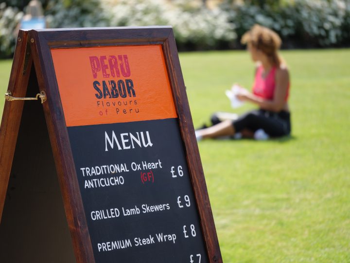 food menu board outdoor