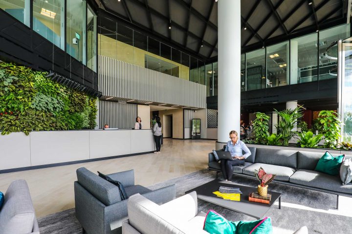 building 1180 reception and sitting view