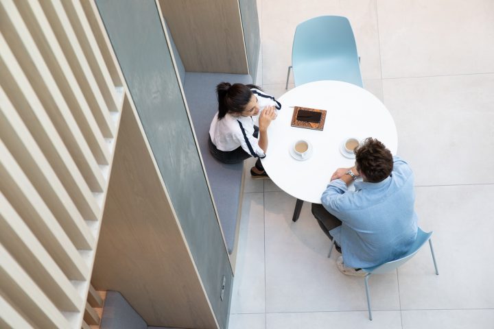 people discussing the office